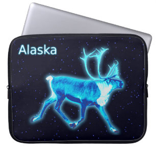 Funda Para Portátil Caribú azul (reno)