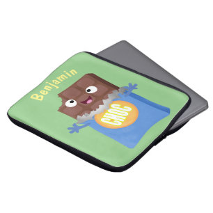 Funda Para Portátil Caricatura de dibujos animados de un dulce chocola