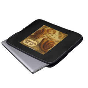 Funda Para Portátil Caricatura Paródica de Michelangelo y el Caracol I