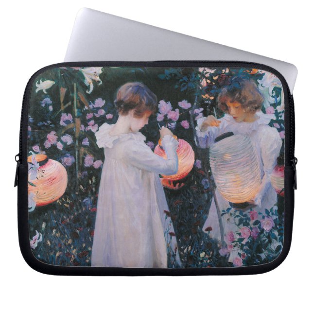 Funda Para Portátil Carnation Lily Lily Rosa John Singer Sargent Art (Frente)