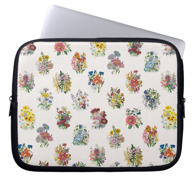 Funda Para Portátil Carnaval de flores (Frente)