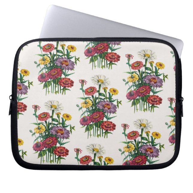 Funda Para Portátil Carnaval de flores (Frente)