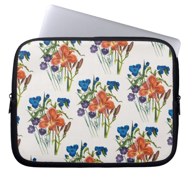 Funda Para Portátil Carnaval de flores (Frente)