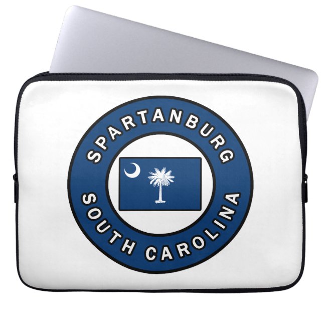 Funda Para Portátil Carolina del Sur de Spartanburg (Frente)