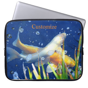 Funda Para Portátil Carpa japonesa koi en el estanque Thunder_Cove