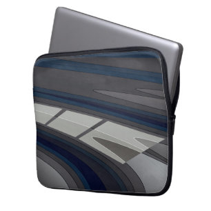 Funda Para Portátil Carrera en pista gris azul