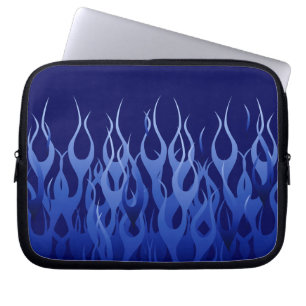 Funda Para Portátil Carreras azul Guay llama a las bandas de estropajo