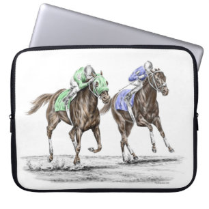 Funda Para Portátil Carreras de caballos tosados