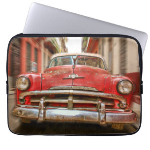 Funda Para Portátil Carreras en las calles de La Habana vieja, Cuba
