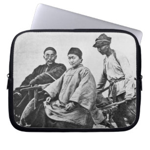 Funda Para Portátil Carrito chino, c.1870 (foto de b/w)
