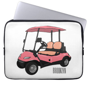 Funda Para Portátil Carro de golf / ilustracion personalizado de coche