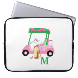 Funda Para Portátil Carro de golf personalizado femenino