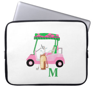 Funda Para Portátil Carro de golf personalizado femenino
