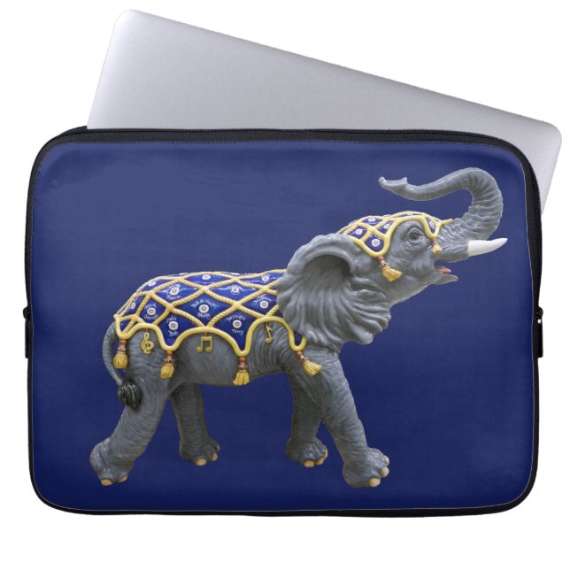 Funda Para Portátil Carrusel Elefante Animal Photo Laptop Sleeve (Frente)