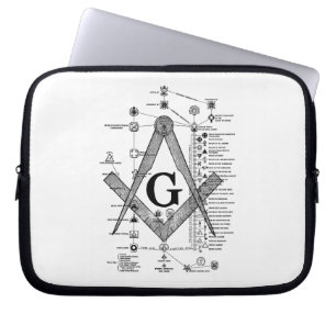 Funda Para Portátil Carta de grados masónicos