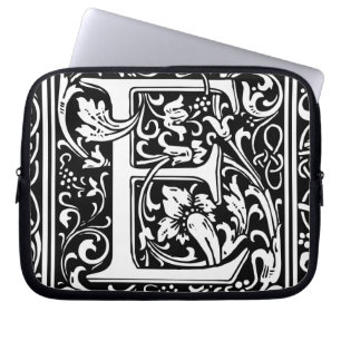 Funda Para Portátil Carta E Monograma medieval Art Nouveau