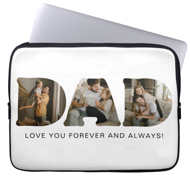 Funda Para Portátil Cartas de fotos para papá (Frente)