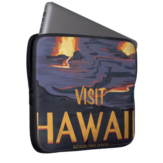 Funda Para Portátil Cartel de viaje a Hawái (Anverso derecho)