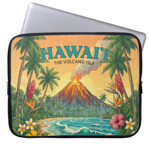 Funda Para Portátil Carteles de viaje vintage hawaianos - Traje de neo