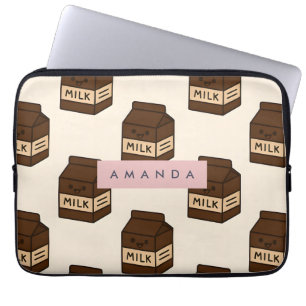 Funda Para Portátil Cartón personalizado de leche de chocolate