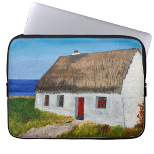 Funda Para Portátil Casa Blanca con vistas al mar