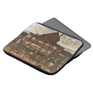 Funda Para Portátil Casa con tejado de ripias por Egon Schiele