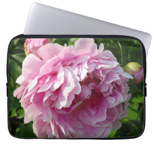 Funda Para Portátil Casa de campo de campo con flores de Pink Peony