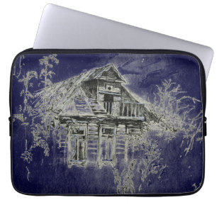 Funda Para Portátil Casa de madera vieja y embrujada