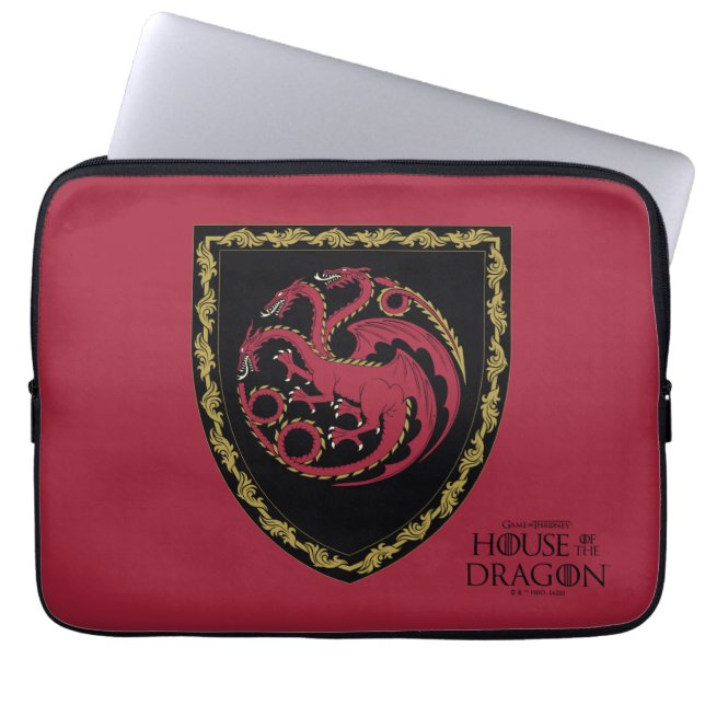 Funda Para Portátil CASA DEL DRAGÓN | Escudo de House Targaryen (Frente)