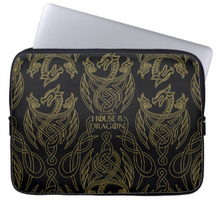 Funda Para Portátil CASA DEL DRAGÓN   Patrón de dragón con filigrana d