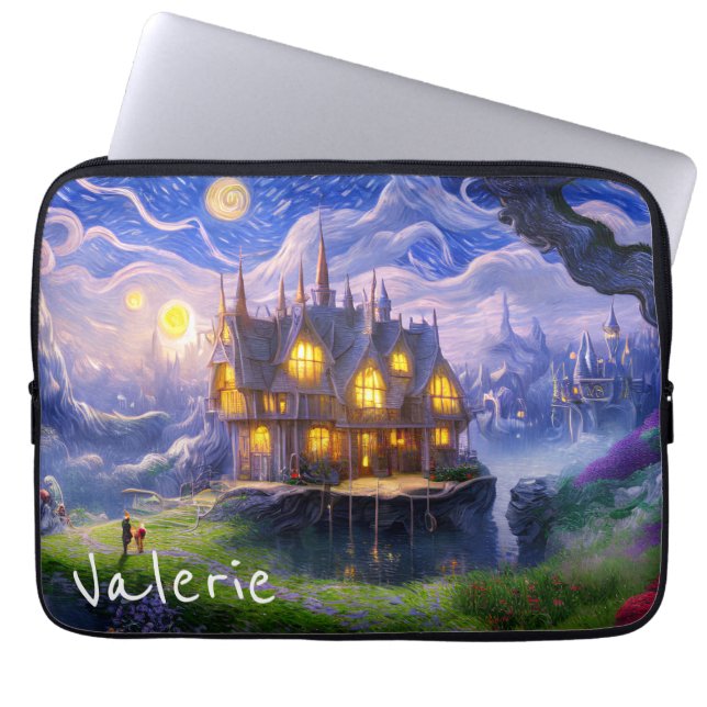 Funda Para Portátil Casa del lago (Frente)