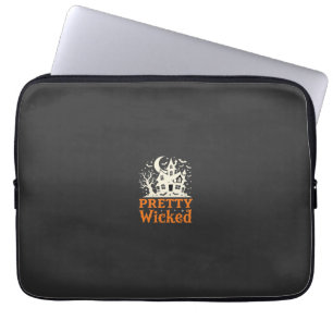Funda Para Portátil Casa Embrujada de Halloween Pretty Wicked_1