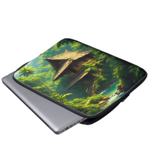 Funda Para Portátil Casa junto al río - Una casa junto al río