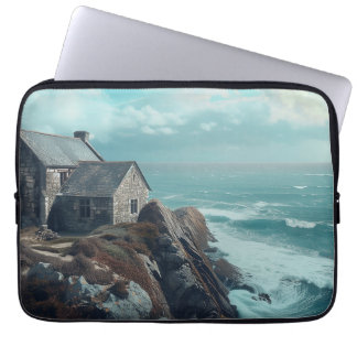 Funda Para Portátil Casa medieval en un acantilado
