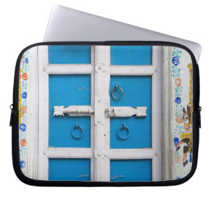 Funda Para Portátil Casa pintada de azul, Udaipur, Rajasthan, India