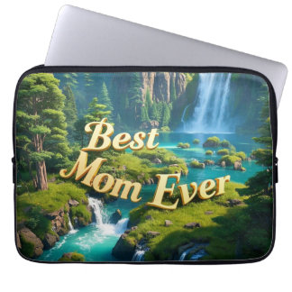 Funda Para Portátil Cascada vintage mejor mamá de todos los tiempos