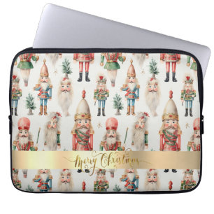 Funda Para Portátil Cascanueces Navideño Feliz Navidad