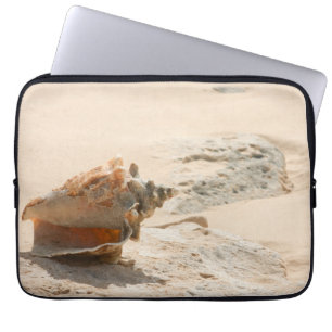 Funda Para Portátil Cáscaras del mar en la playa
