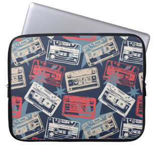 Funda Para Portátil Casetes antiguos de música vintage impecables