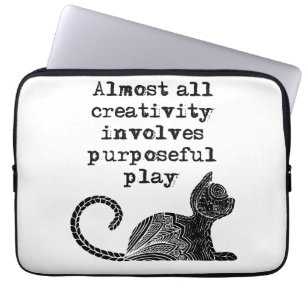 Funda Para Portátil Casi toda la creatividad implica juego intencional