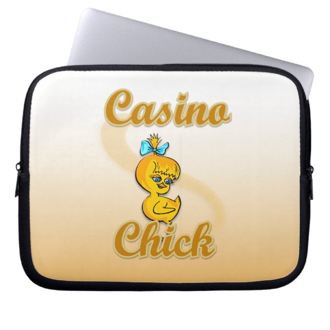 Funda Para Portátil Casino Chick (Frente)