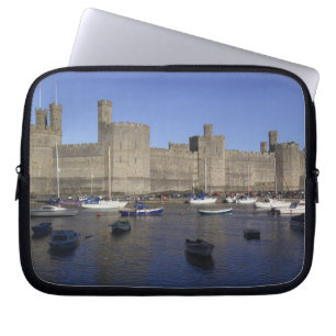 Funda Para Portátil Castillo de Caernarfon, Gwynedd, Gales (RF)