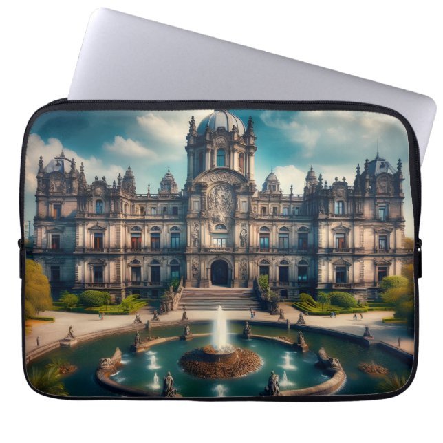 Funda Para Portátil Castillo de Chapultepec Viaje de México (Frente)