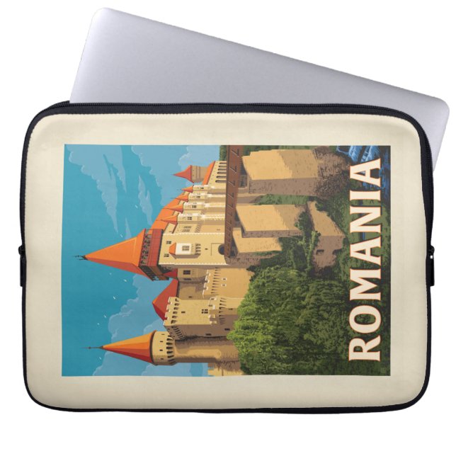 Funda Para Portátil Castillo de Peles Rumania (Frente)