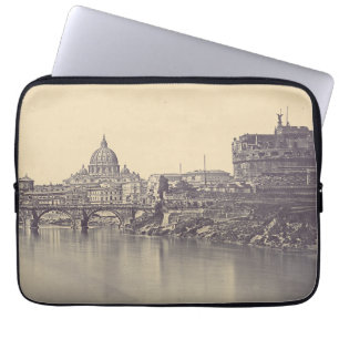 Funda Para Portátil castillo del Ángel y cúpula del Vaticano