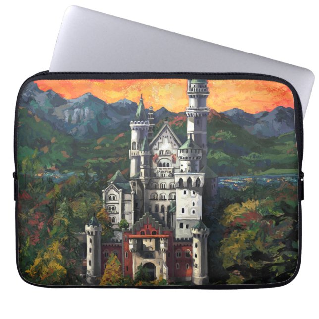Funda Para Portátil Castillo Schloss Neuschwanstein (Frente)
