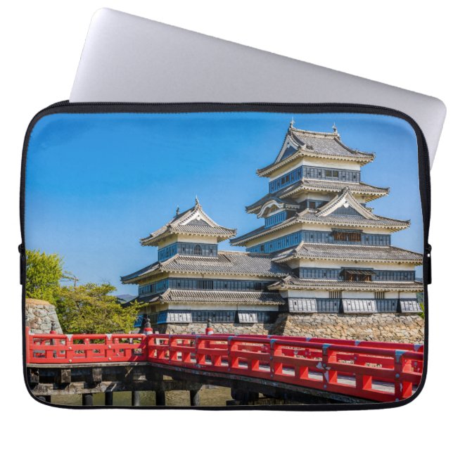 Funda Para Portátil Castillo y puente de Matsumoto (Frente)