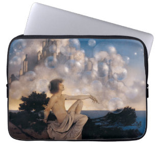Funda Para Portátil Castillos en el aire de Maxfield Parrish 1904 Fant