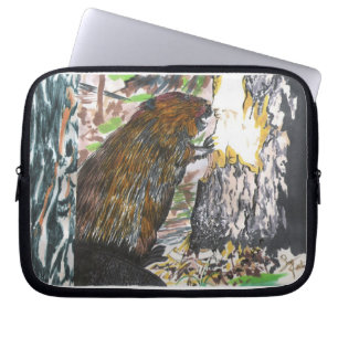 Funda Para Portátil Castor ocupado