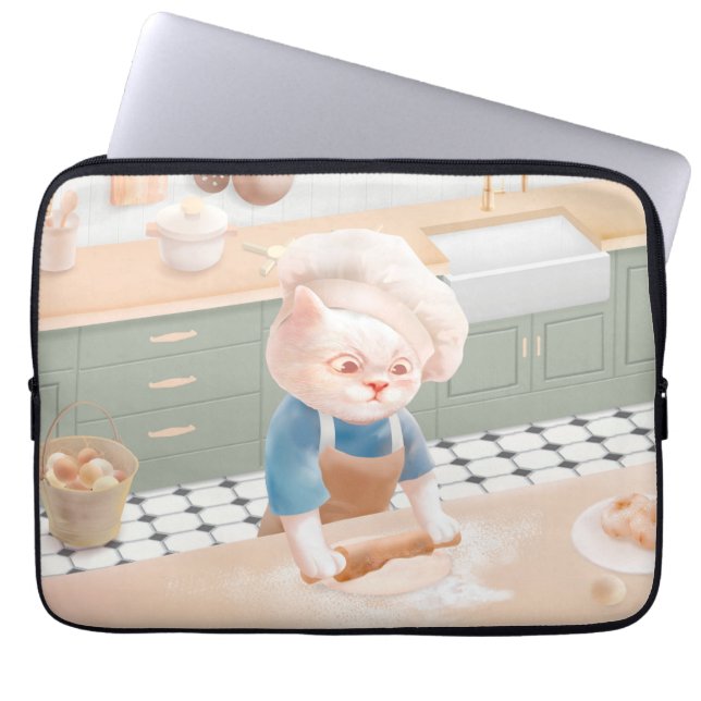 Funda Para Portátil Cat Baker Baby - Acogedor Kneading (Frente)